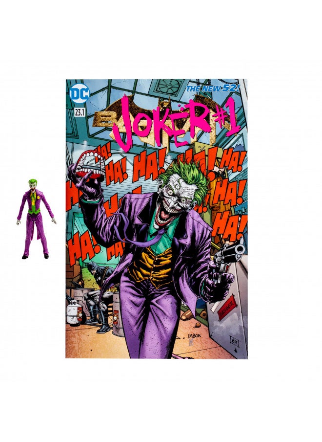 McFarlane Toys - DC Direct - 3IN Figure with Comic WV2 - Joker (DC Rebirth)