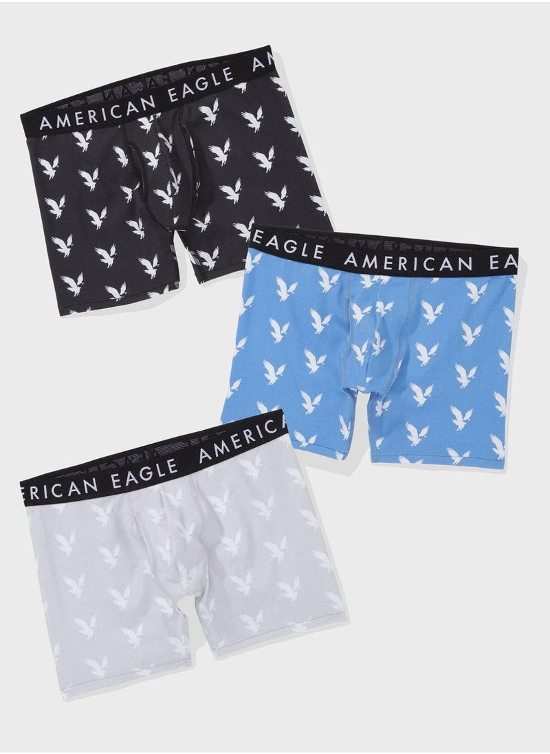 3 Pack Logo Band Trunks