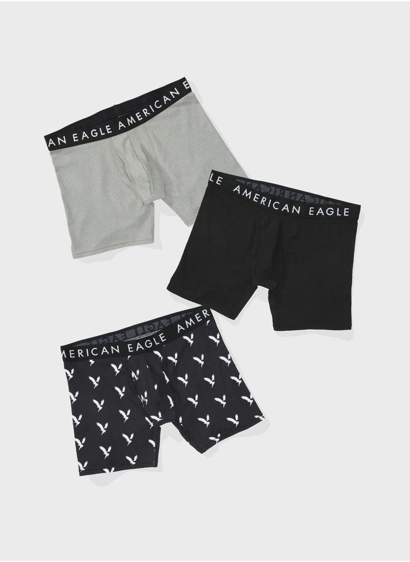 3 Pack Logo Band Trunks