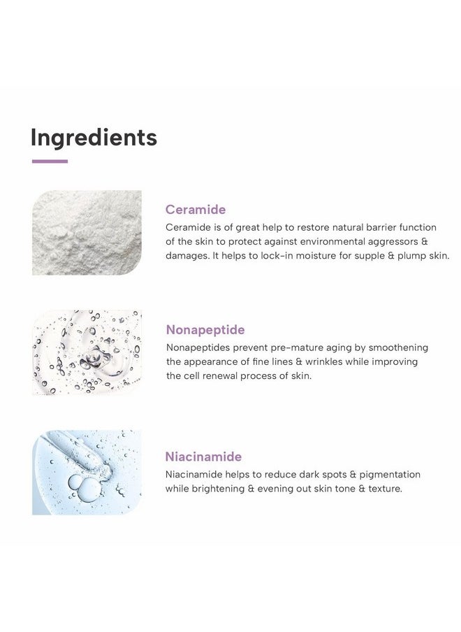 Ceramide 2% Multi Peptide 1% Niacinamide 5% Serum | For Lipid Restoration & Barrier Protection | Anti-Aging Formula | Specially For Dry Skin | For Both Men & Women | 30Ml