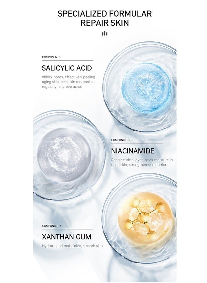 Salicylic Acid Acne Treatment Cream, Acne Treatment Prevent Breakouts, Face Cream Whitening Facial Treatment Hyaluronic Acid Black Dots Remove Skin Care Beauty Health, Hydrating and Repairing Sensitive Skin Moisturizing Base Serum 15ml