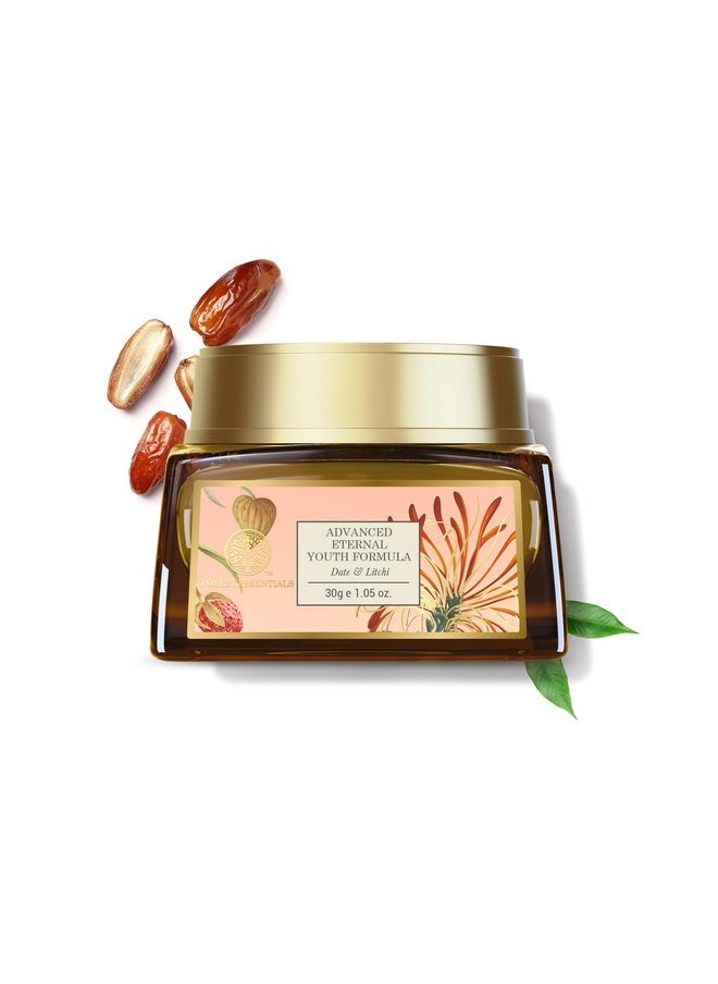 Advanced Eternal Youth Formula Night Cream - Date & Litchi | Ayurvedic Anti Ageing Face Moisturiser | Night Cream For Normal To Dry Skin | Tones & Firms