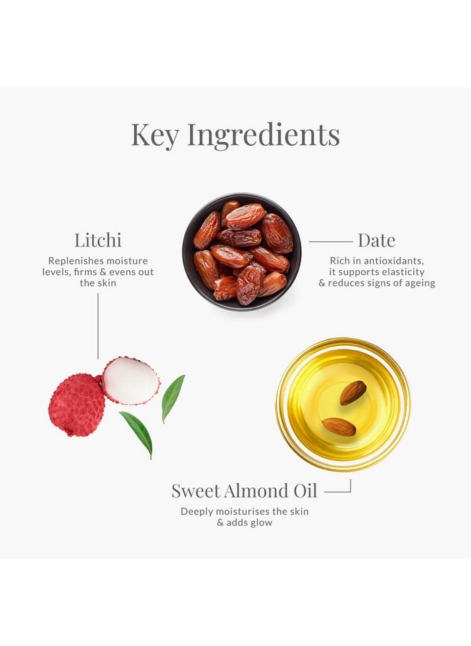 Advanced Eternal Youth Formula Night Cream - Date & Litchi | Ayurvedic Anti Ageing Face Moisturiser | Night Cream For Normal To Dry Skin | Tones & Firms