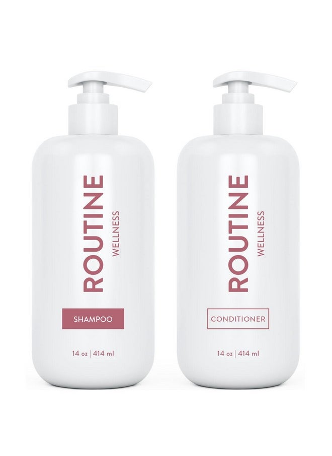 Outta My Hair Gentle Daily Moisture Shampoo And Sos Deep Moisture Conditioner - 1 Liter Set, For Hair Types 1A-4C, With Jojoba Oil And Signature Fragrance