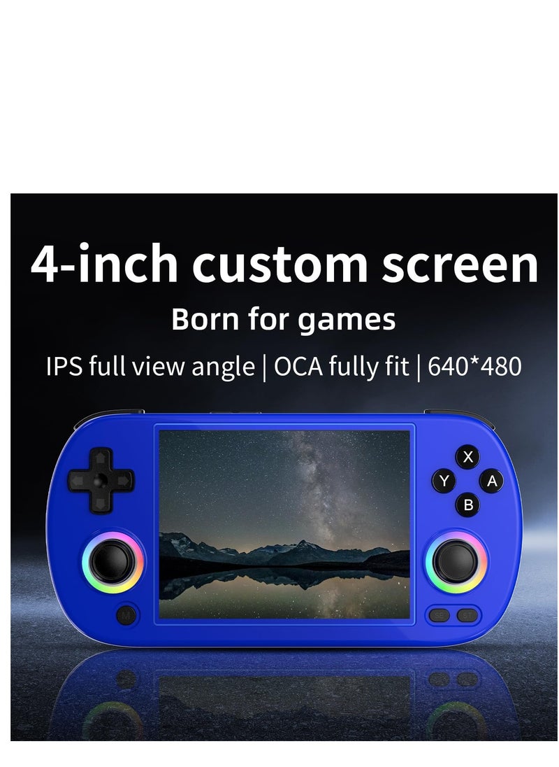 RG40XX H Retro Handheld Game Console, 4.0 Inch IPS Screen Linux System Built-in 64G TF Card 5488 Games Support HDMI TV Output 5G WiFi Bluetooth 4.2