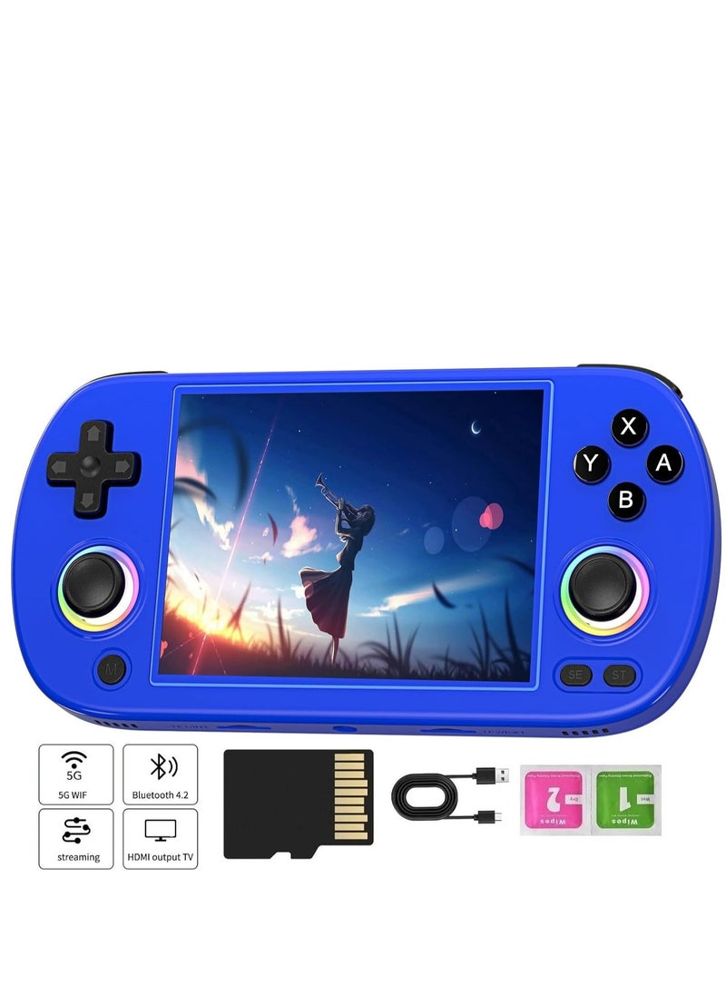 RG40XX H Retro Handheld Game Console, 4.0 Inch IPS Screen Linux System Built-in 64G TF Card 5488 Games Support HDMI TV Output 5G WiFi Bluetooth 4.2