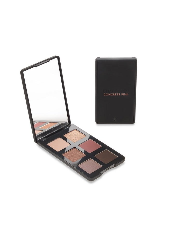 Limitless Eyeshadow Palette - Concrete Pink - Blendable Blush-Toned Nude Shades And Soft Shimmers - Lightweight - Vegan