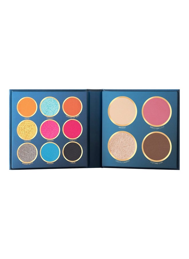 The City Paradise Makeup Kit | Highly Pigmented And Blendable | 9 Eyeshadow Palette With 1 Highlighter, Blusher, Bronzer & Compact Powder Each (16.0 Gm) (01-Mumbai)