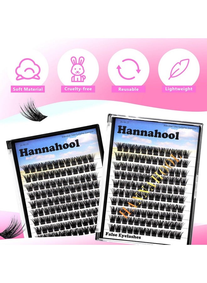 Large Tray,10-20Mm To Choose Diy Eye Lashes Extensions 120 Cluster Wide Stem Eyelashes Soft And Lightweight Individual False Eyelashes Dramatic Look (12Mm)