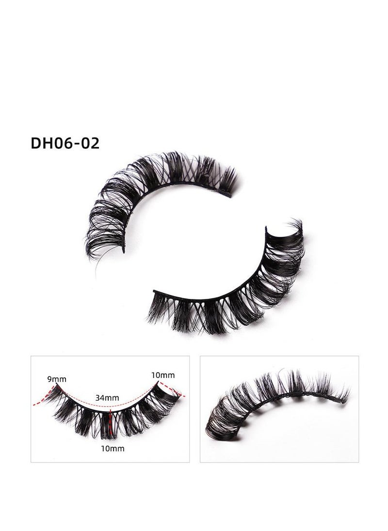 10-pairs High volume DD curvature nutrual false eyelashes for party and daily makeup DH06-02