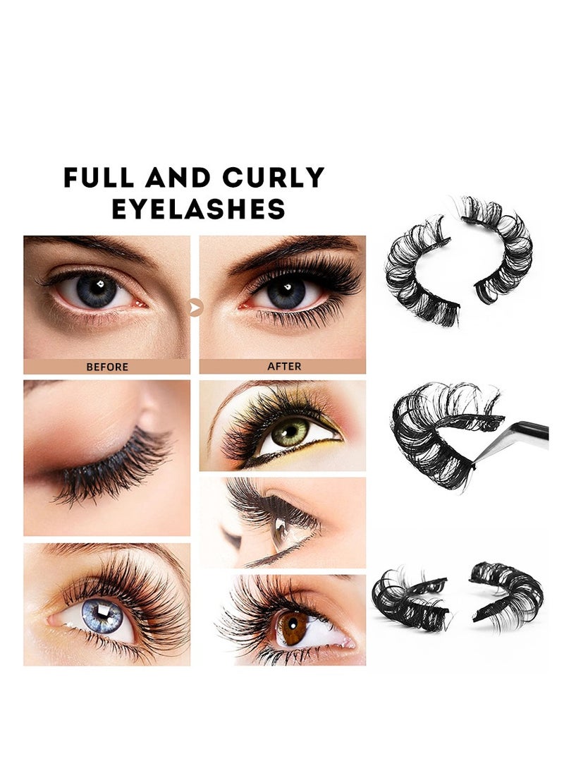 10-pairs High volume DD curvature nutrual false eyelashes for party and daily makeup DH06-02