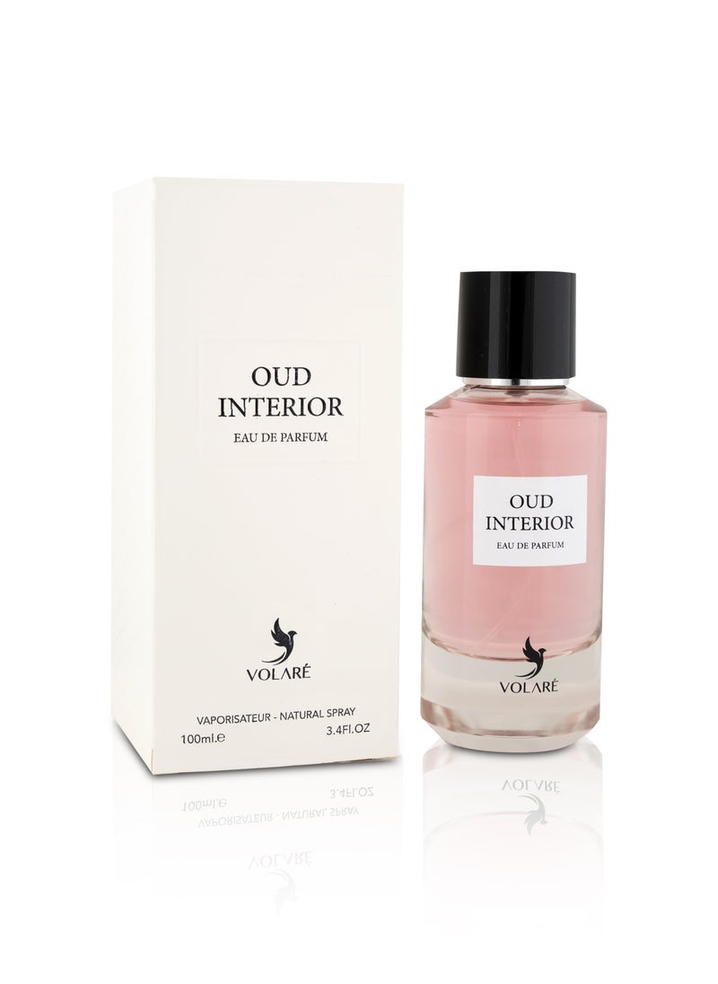 VOLARÉ Oud Interior Unisex Perfume, 100ml - Elegant Oud and Floral Blend