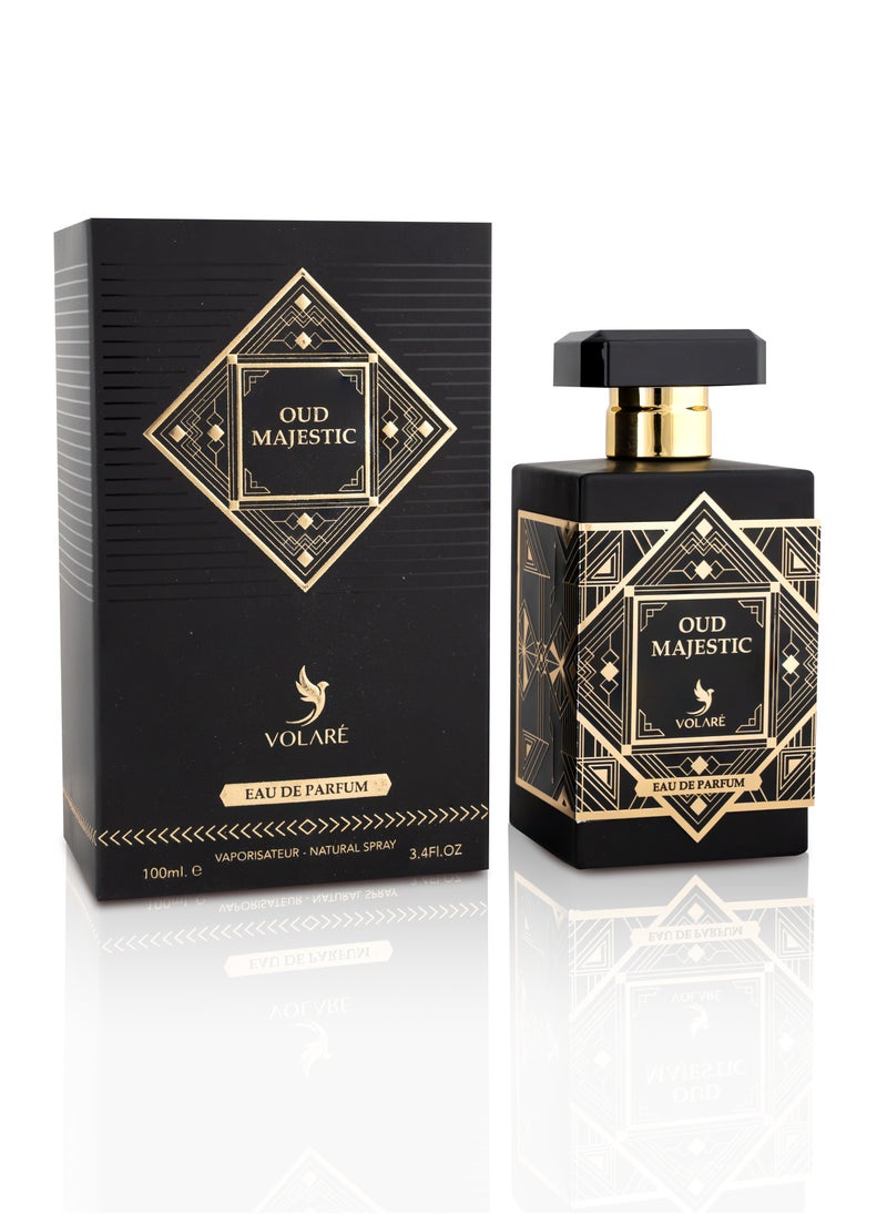 VOLARÉ Oud Majestic for Men, 100ml - Regal Oud and Patchouli Blend