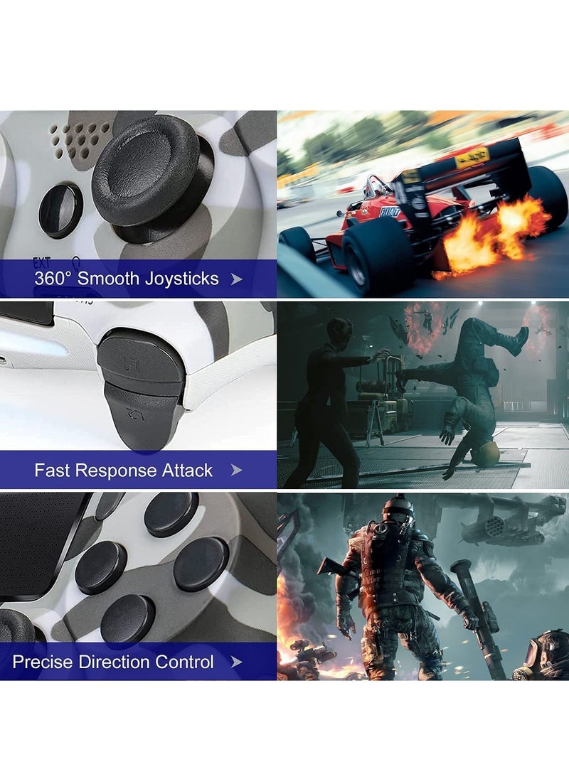 Wireless Controller Dual Vibration Game Joystick Controller for PS4 Controller/Slim/Pro, Compatible with PS4 Console