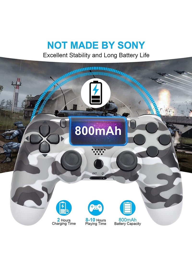 Wireless Controller Dual Vibration Game Joystick Controller for PS4 Controller/Slim/Pro, Compatible with PS4 Console