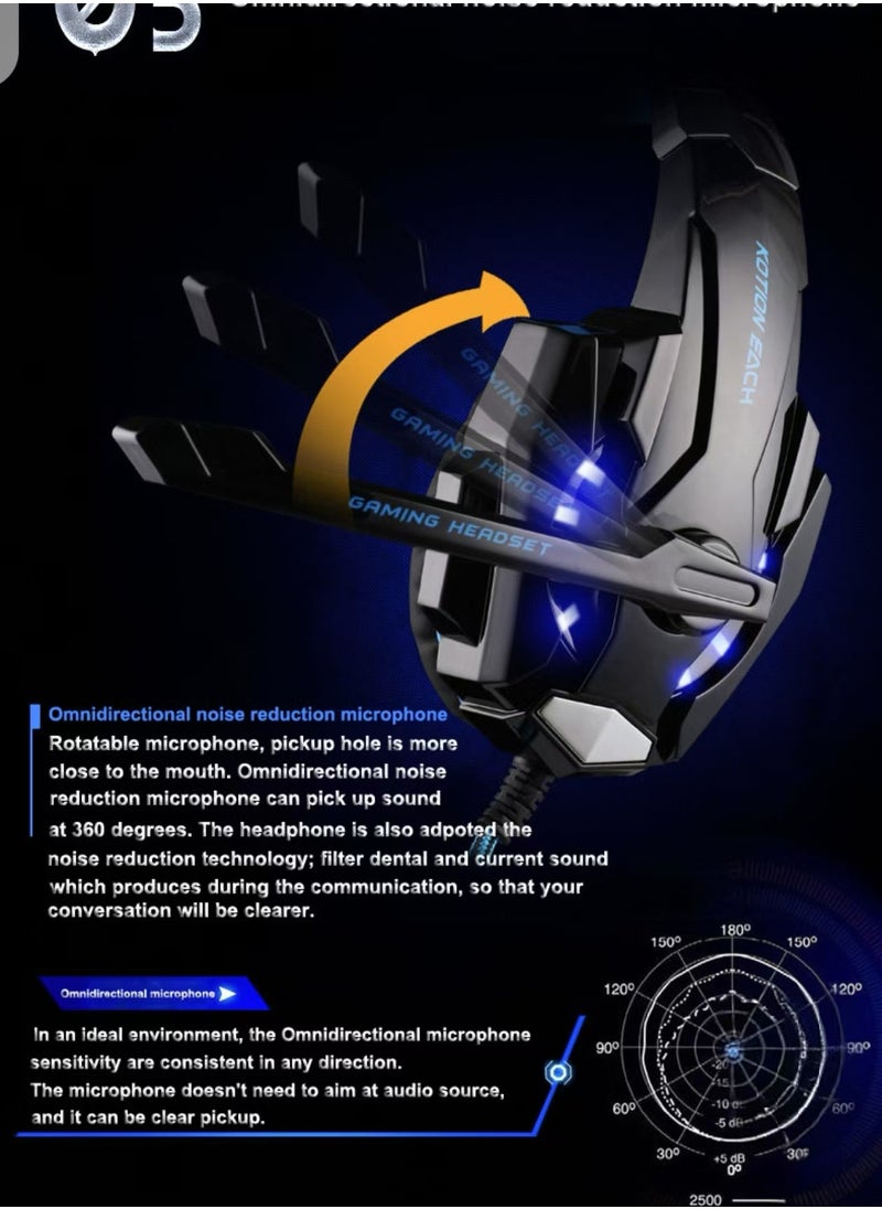 Head mounted gaming headphones for esports games