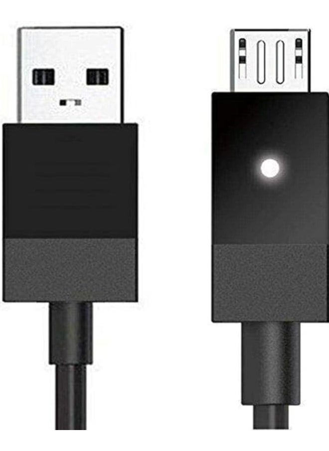 2.8M/9ft Charger Charging Cable for Xbox One S/X Elite Controller/Micro USB 2.0 Play Data Sync Cord for PS4 Slim/Pro Controller for Samsung Galaxy Android Phone (Black)