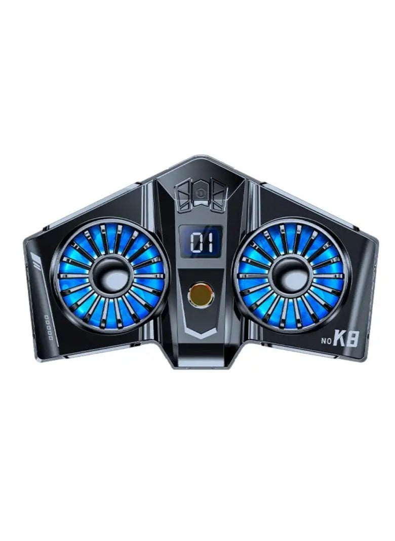 K8A Magnetic Radiator Dual Cooling Fan Cooler Semiconductor Mobile Phone Radiator
