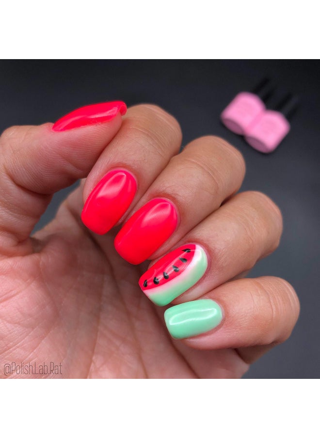 Soak Off U V LED Neon Pink Gel Nail Polish - Neon Shocking Pink (055) 10ml