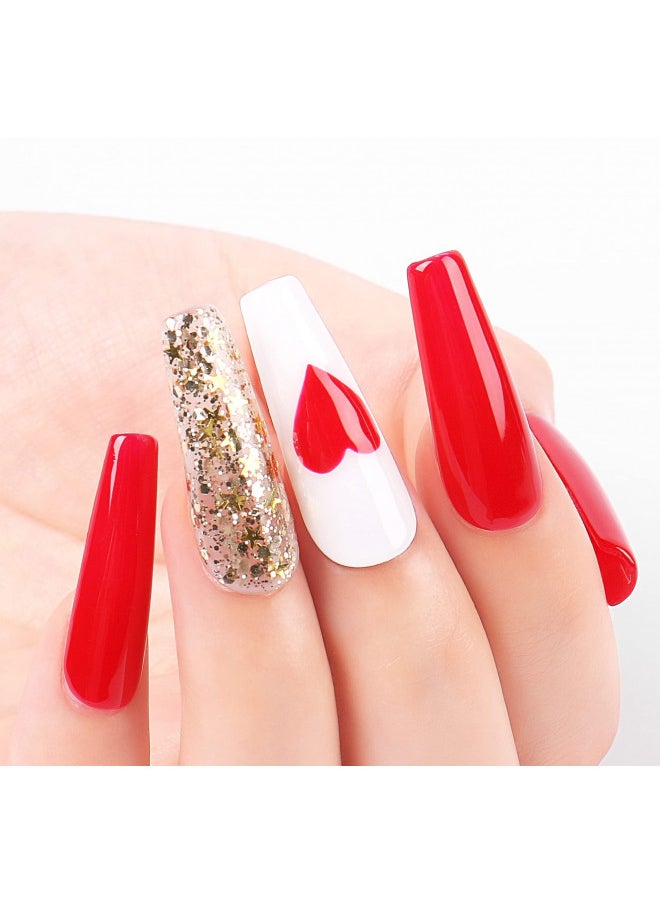 Aimeili Soak Off U V Led Red Gel Nail Polish   Pillar Box Red (064) 10Ml