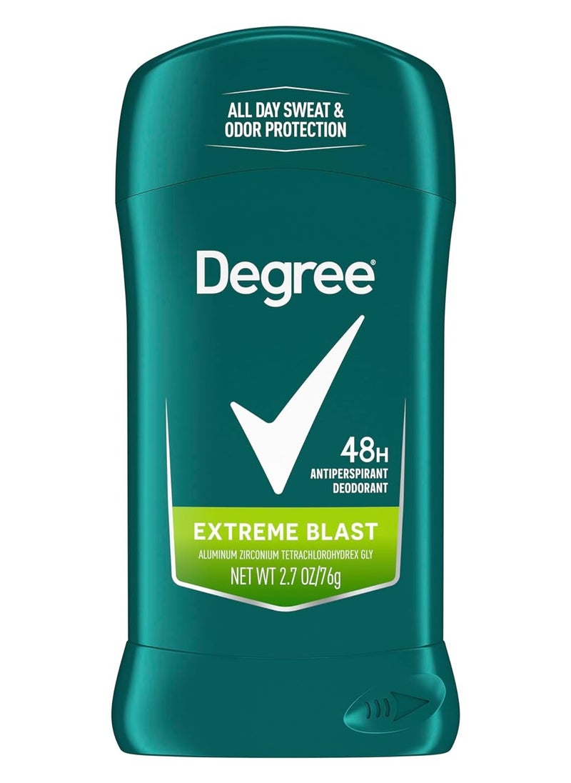 Degree Men Original Protection Antiperspirant Deodorant Extreme Blast 48-Hour Sweat and Odor Protection Antiperspirant For Men 2.7 oz