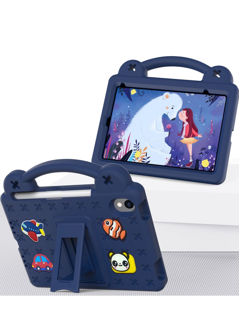 Kids Case Compatible with iPad Mini 6(2021)/Mini 7(2024) 8.3 Inch Heavy Duty EVA Foam Shockproof Cover Kids Proof Case with Stand Pen Slot