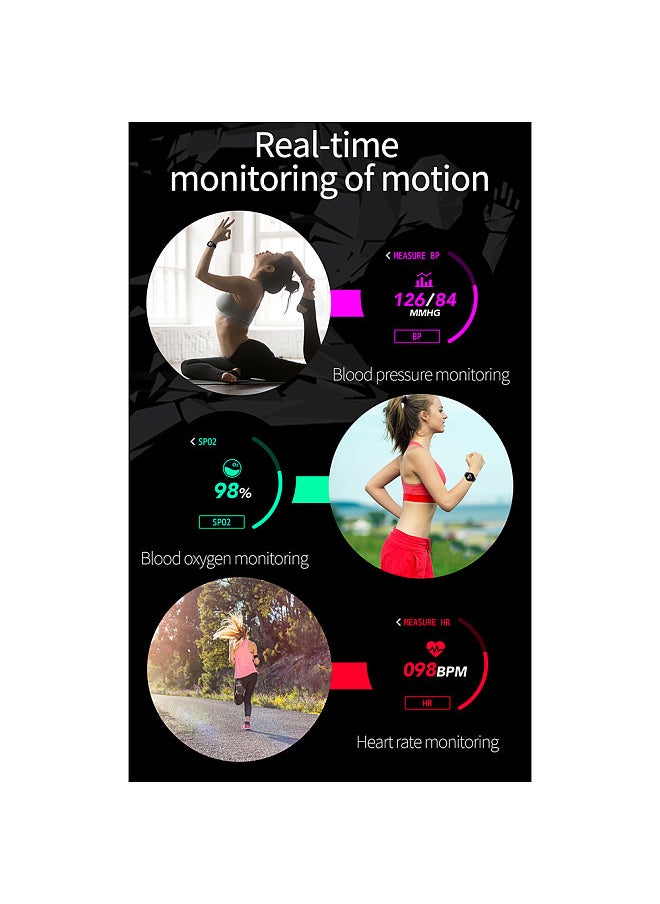 Fitness Tracker, Sport Smart Watch, Waterproof Activity Tracker, with Heart Rate, Sleep, Blood Pressure Monitor