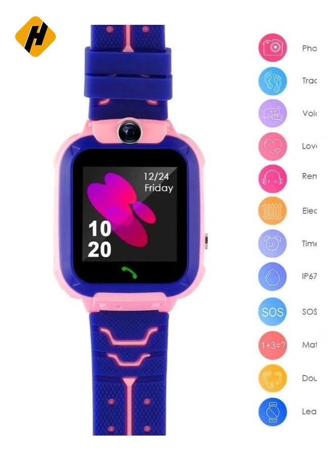 C002 Waterproof Smart Watch For Kids Pink