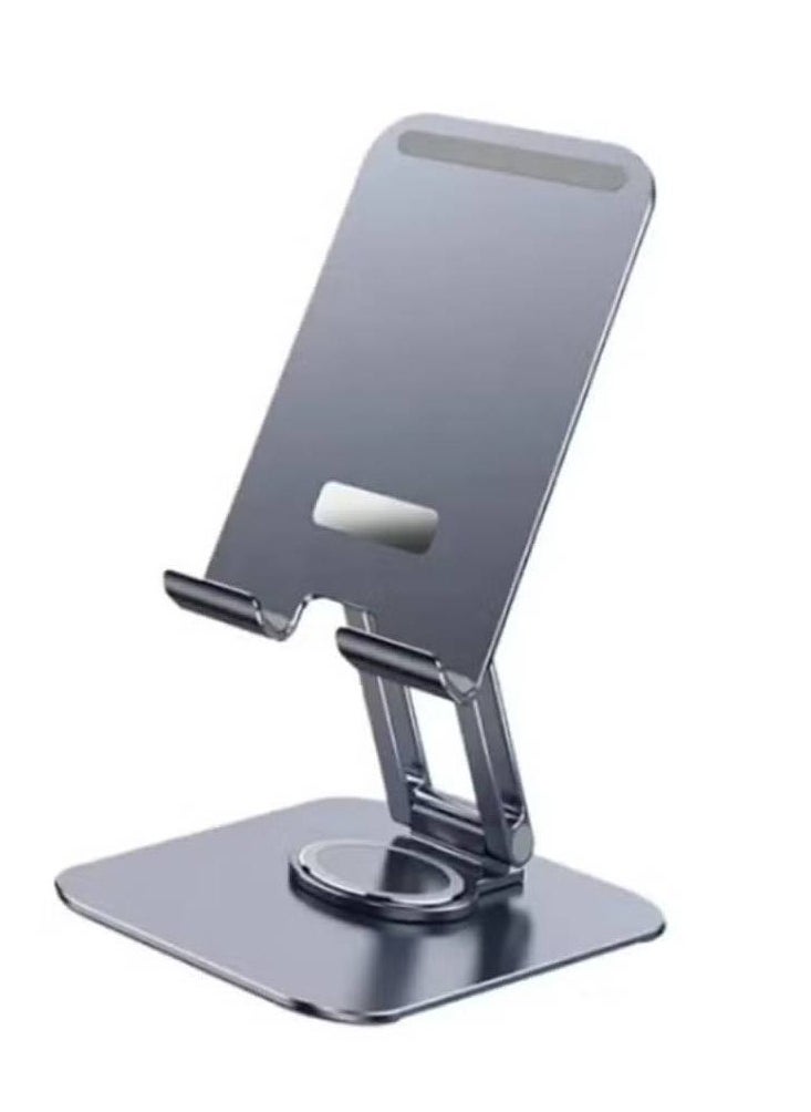 Rotatable Cellphone & Tablet Holder – Aluminum Alloy Desktop Phone Stand for Versatile Viewing