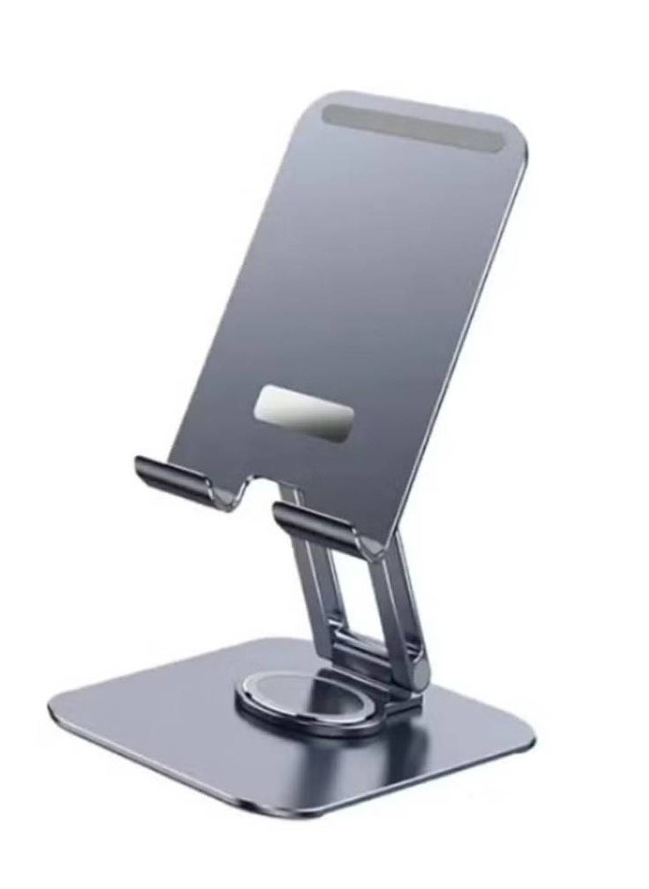 Rotatable Cellphone & Tablet Holder – Aluminum Alloy Desktop Phone Stand for Versatile Viewing