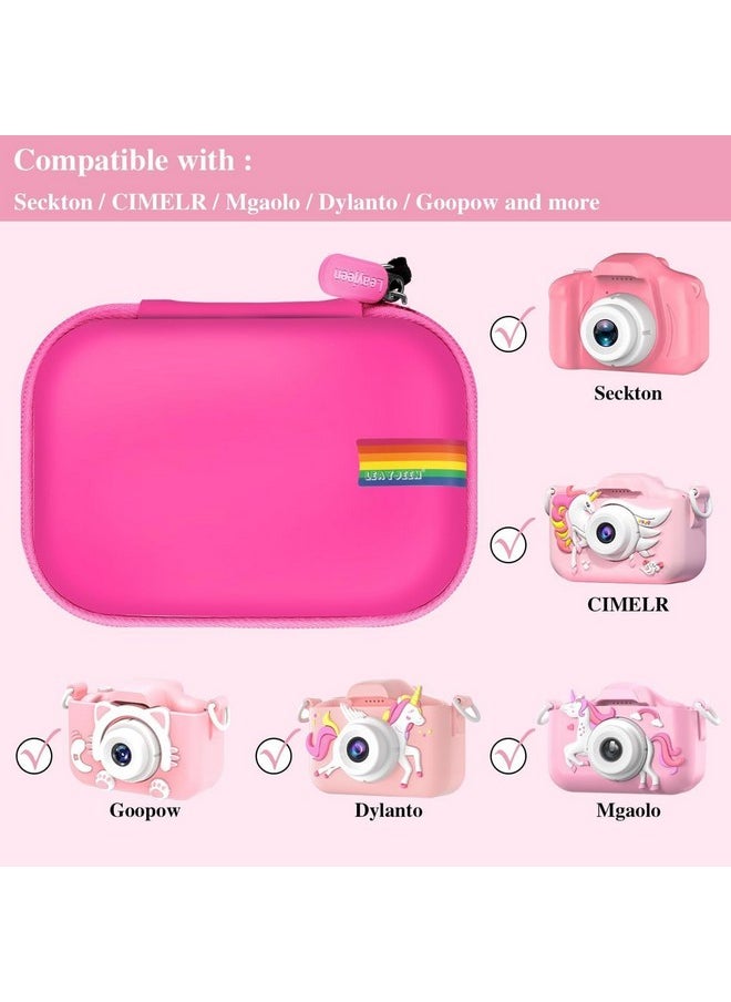 Kids Camera Case Compatible With Seckton/Gktz/Ozmi/Prograce/Dylanto/Rindol/Vatenic/Nine Cube/Hyleton And More Kid Digital Camera Toys Gifts And Accessories (Case Only)