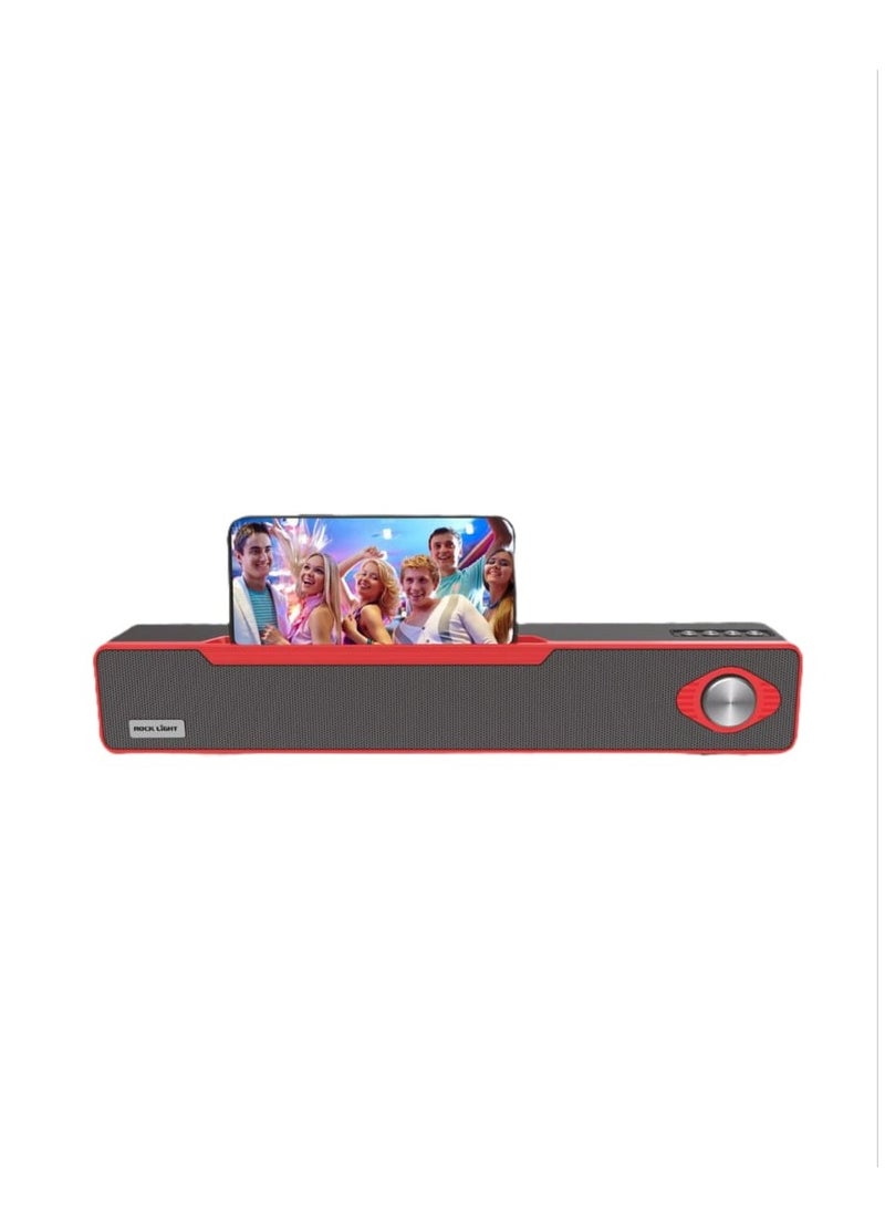 3D Stereo Wireless Soundbar with RGB Light RL-S508 with TWS Support, AUX, BT V5.0, USB Port, TF Card and FM Radio