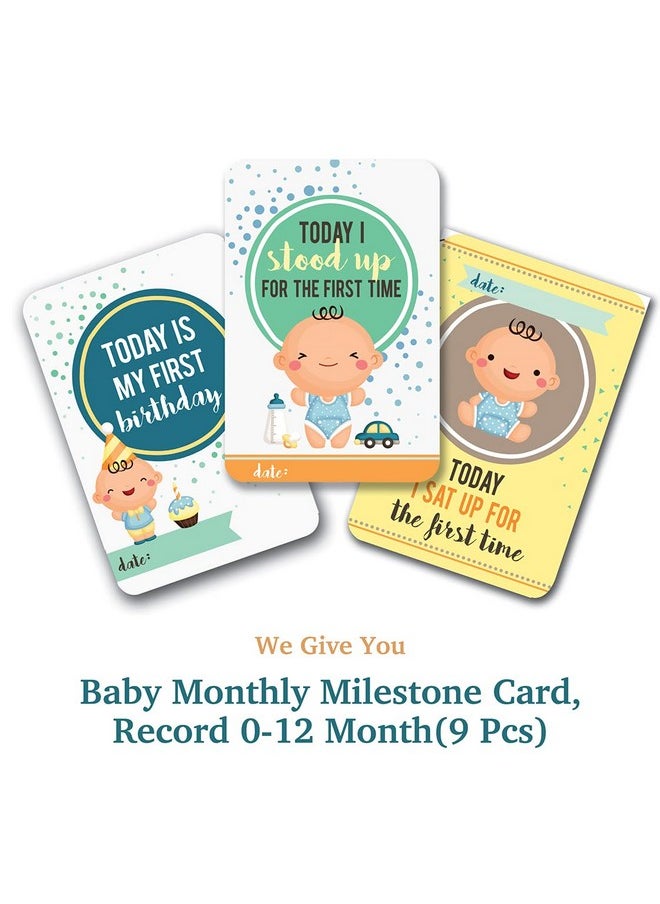 Milestone Blanket And Props For Baby'S |1 To 12 Months Prop |Ac Room Blanket For Summer|Newborn| Infants Winter Blanket | Baby Bedding -90X120 (Geometric, Fleece, White)