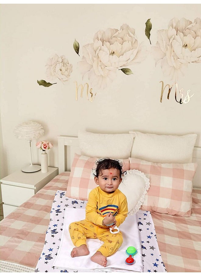 Velvet Baby'S Monthly Photoshoot Ac Room Angel Theme Blanket And Props | Multi Use Products (Multicolor, 25.4 X 119.4 X 91.4 Cm)