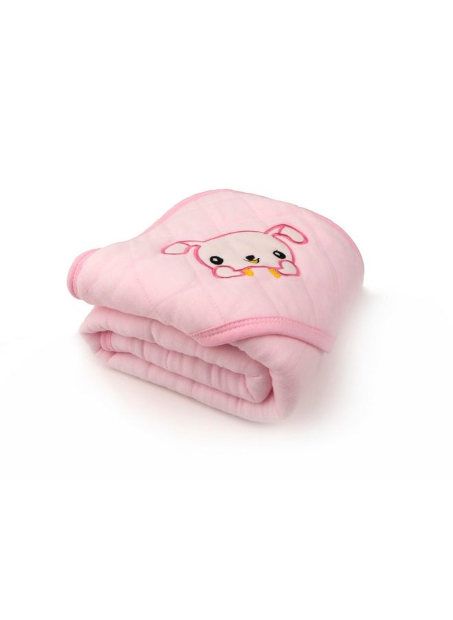 Newborn Baby Blanket With Hood/Infant Ac Blanket/Baby Wrapper/Cotton Baby Blanket For 0-9 Months (75X75Cm) Pack Of 1