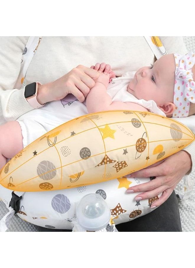 Multipurpose Feeding Pillow Large Breastfeeding Pillows for Babies Feeding Pillow Baby Nursing Pillows Bed U-shape Pillow and Baby Lounger for Newborn