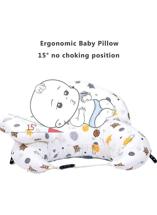 Multipurpose Feeding Pillow Large Breastfeeding Pillows for Babies Feeding Pillow Baby Nursing Pillows Bed U-shape Pillow and Baby Lounger for Newborn
