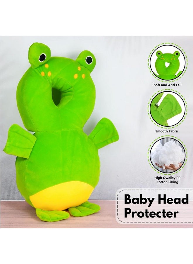 Baby Safety Helmet Infant Toddler Helmet,No Bump Safety Head Cushion Bumper Bonnet Adjustable Protective Cap Child Safety Hat Running Walking (Combo-Frog-Jungle-Green Helmet)