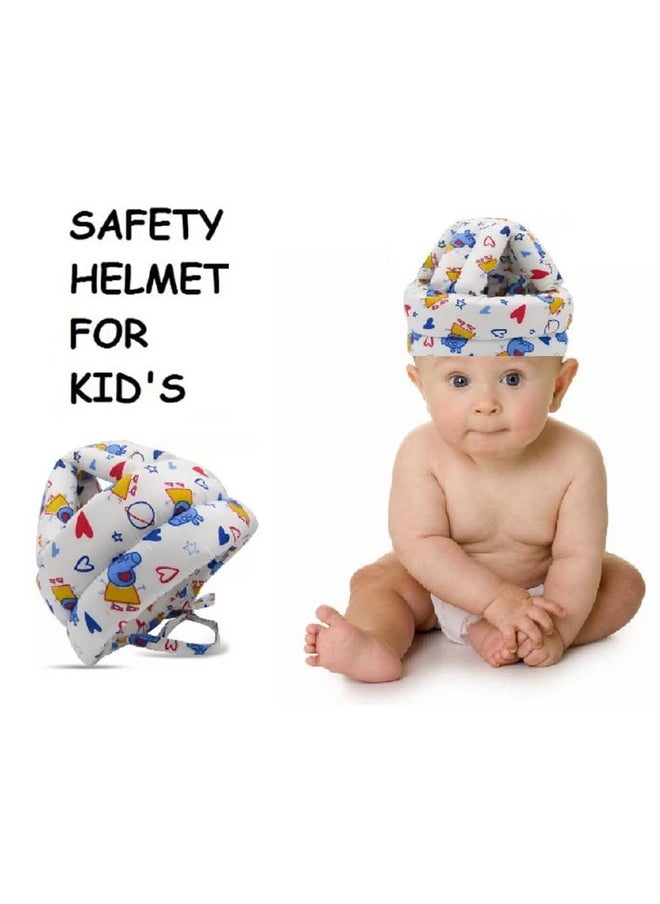 Baby Safety Helmet Infant Toddler Helmet,No Bump Safety Head Cushion Bumper Bonnet Adjustable Protective Cap Child Safety Hat Running Walking (Combo-Peppa-Helmet_Honey-Bee)