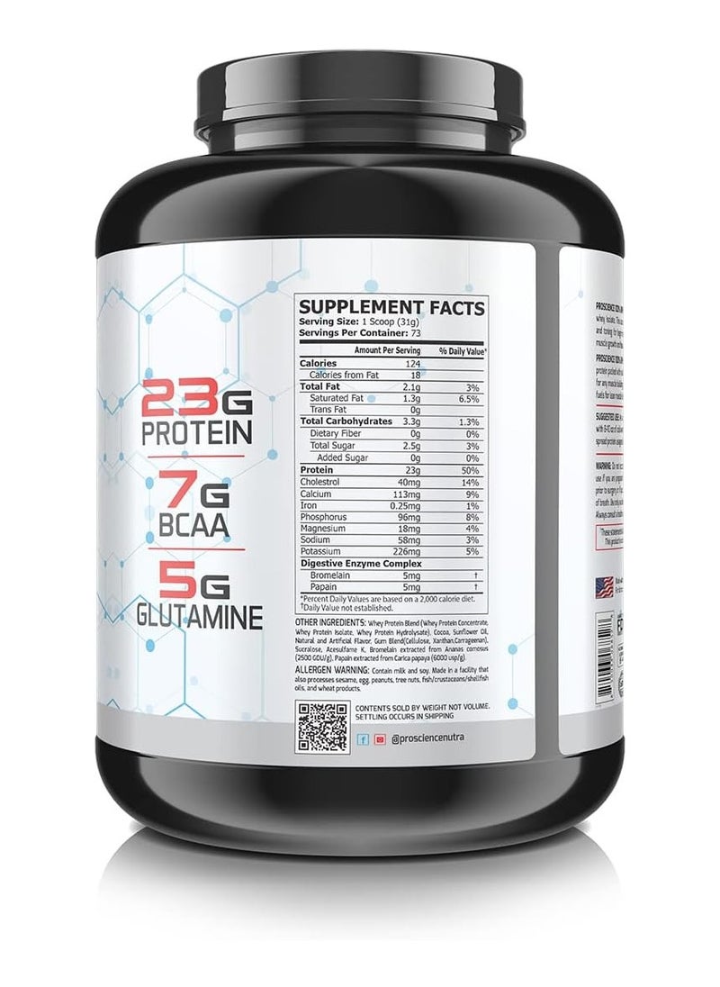 Pro Science Nutra, Whey Protein Isolate, 5Lbs, Gourmet Chocolate, 73 Servings