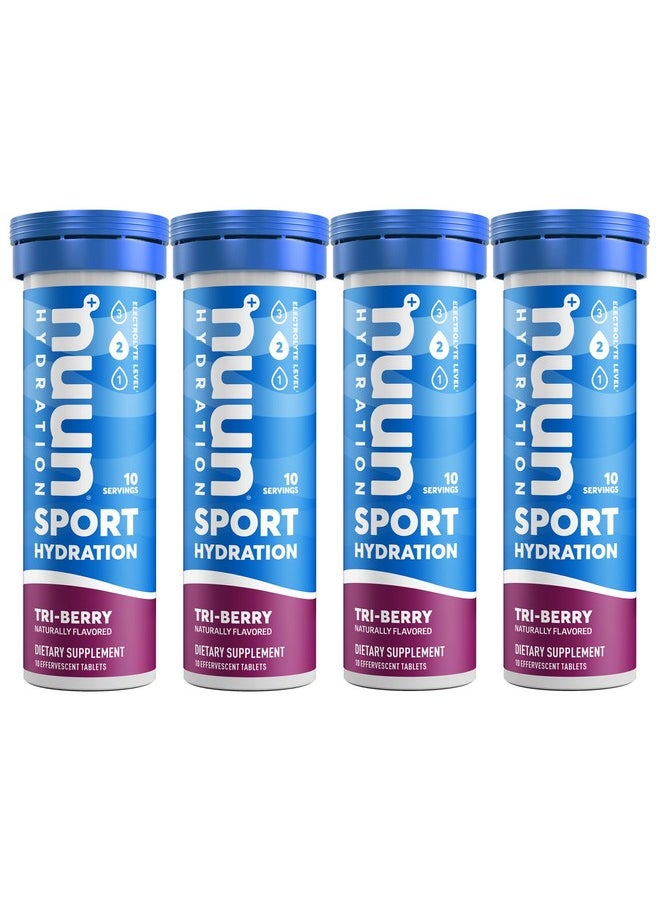 Sport Electrolyte Drink Tablets Triberry10 Count (Pack Of 4)
