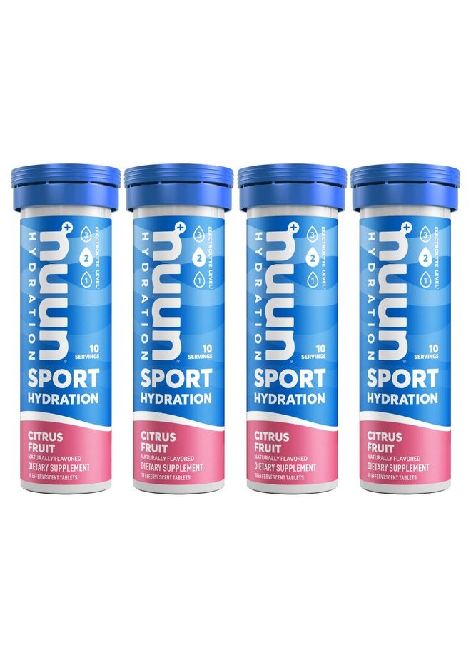 Sport Electrolyte Tablets For Proactive Hydration Citrus Fruit 4 Pack (40 Servings)