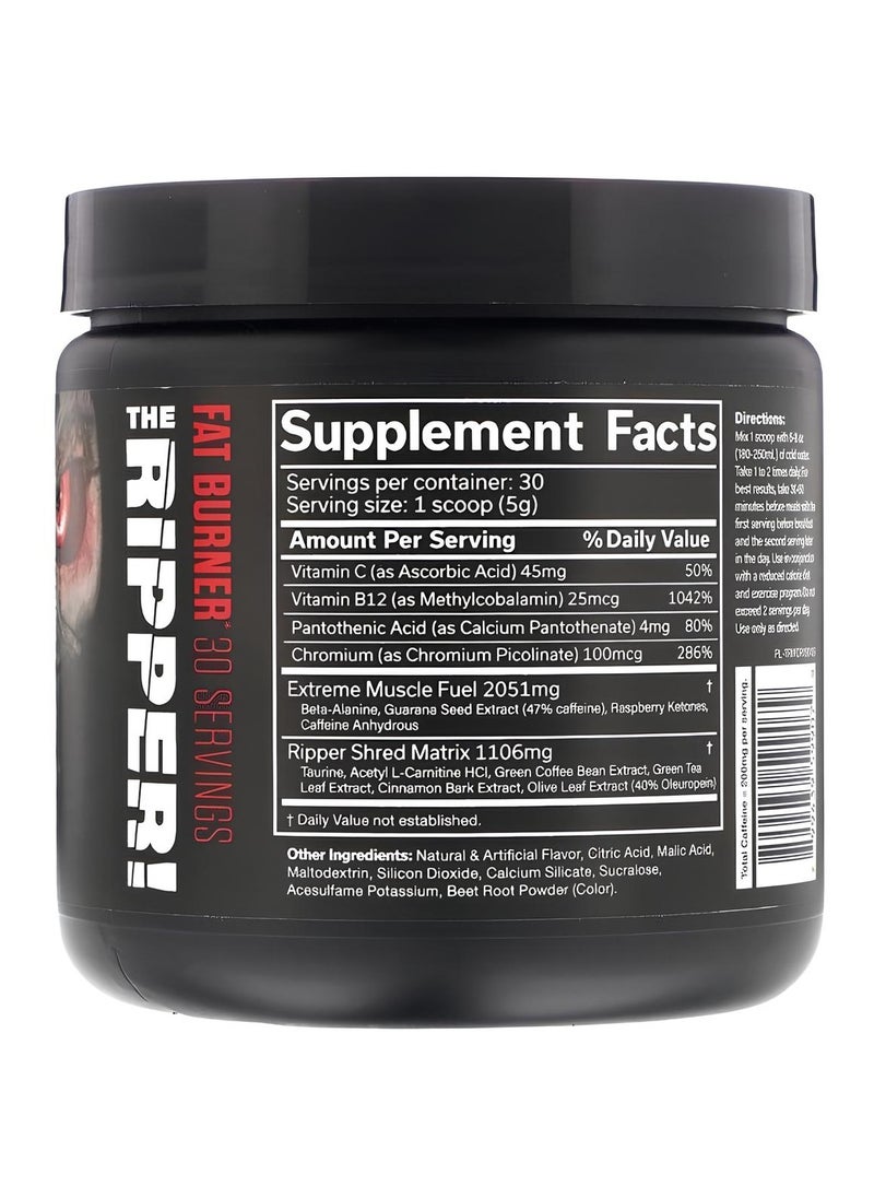 JNX Sports, The Ripper, Fat Burner, 150g, Watermelon Candy, 30 Servings