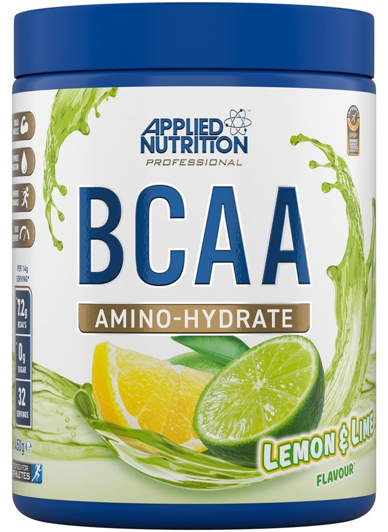 BCAA Amino Hydrate 450g Lemon & Lime 32 Servings