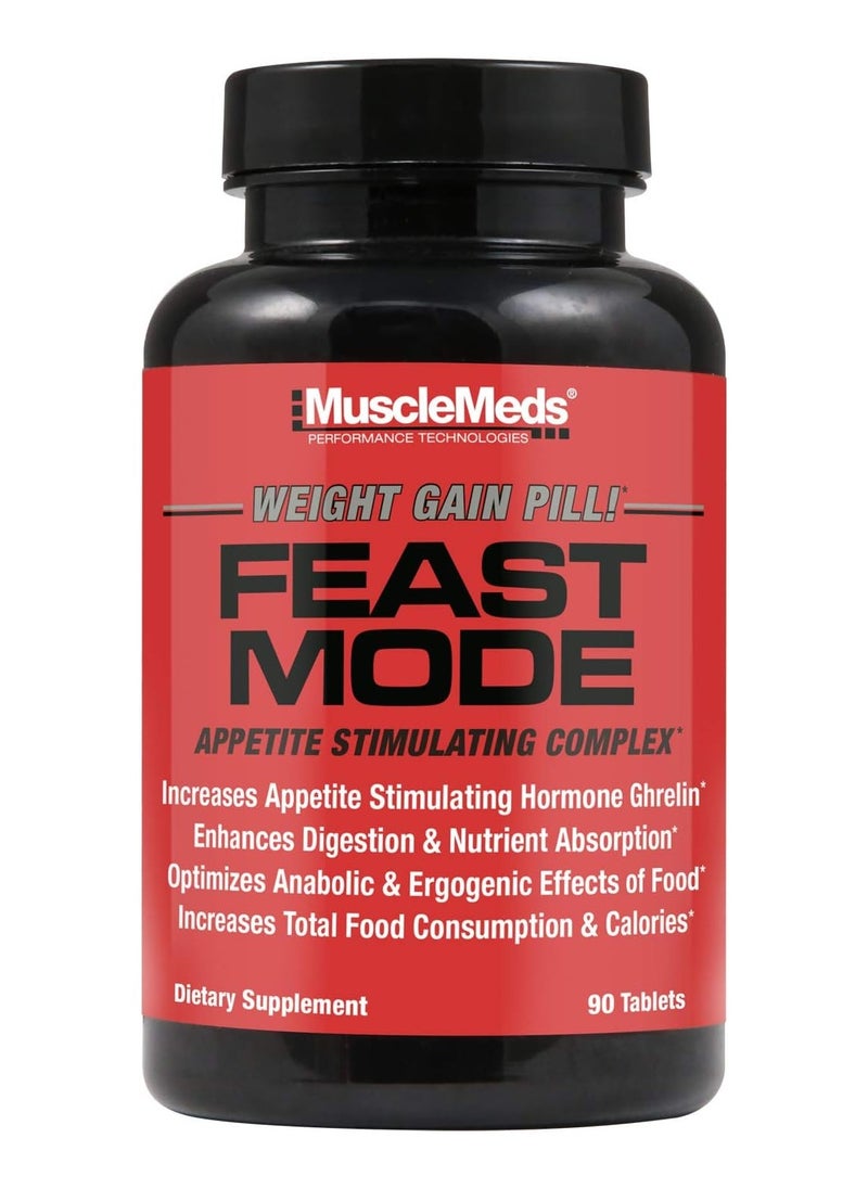 Musclemeds, Feast Mode, Weight Gain Pill, 90 Caps, 30 Servings