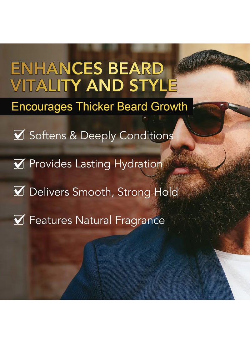 60ml Beard Growth Serum with Microneedle Roller Biotin + 5% Rosemary Beard Growth Oil with 0.25mm Micro Needle Roller Beard Growth Biotin Serum for Thicker Fuller Beard Growth Kit Beard Oil