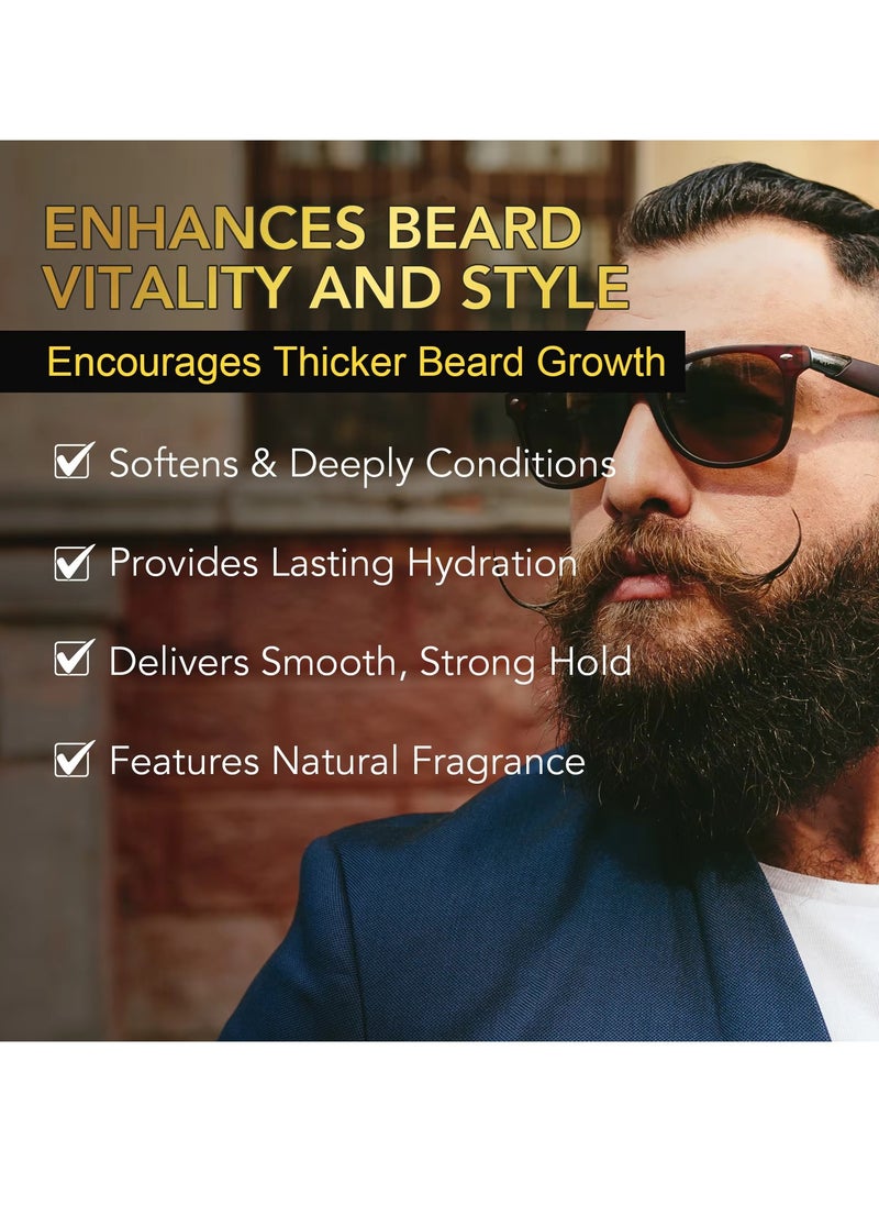 60ml Beard Growth Serum with Microneedle Roller Biotin + 5% Rosemary Beard Growth Oil with 0.25mm Micro Needle Roller Beard Growth Biotin Serum for Thicker Fuller Beard Growth Kit Beard Oil