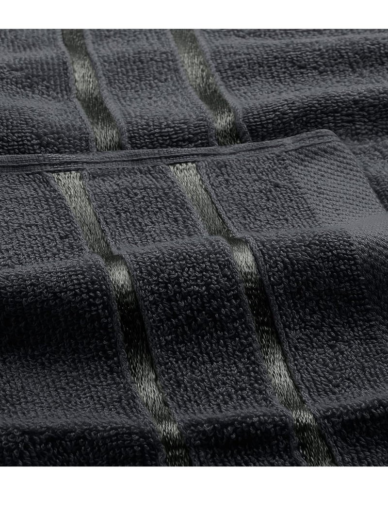 Utopia Towels - 12 Pack Viscose Luxury Wash Cloths Set (12 x 12 Inches) Cotton Ring Spun, Highly Absorbent and Soft Feel Essential Washcloths for Bathroom, Face Towel, Gym and Spa (Grey)