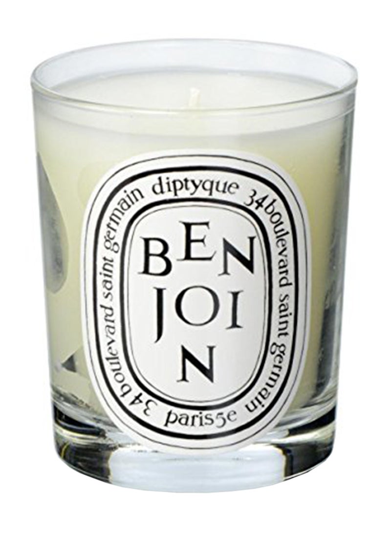 Benjoin Scented Candle White 4.2x3.2x3.3inch