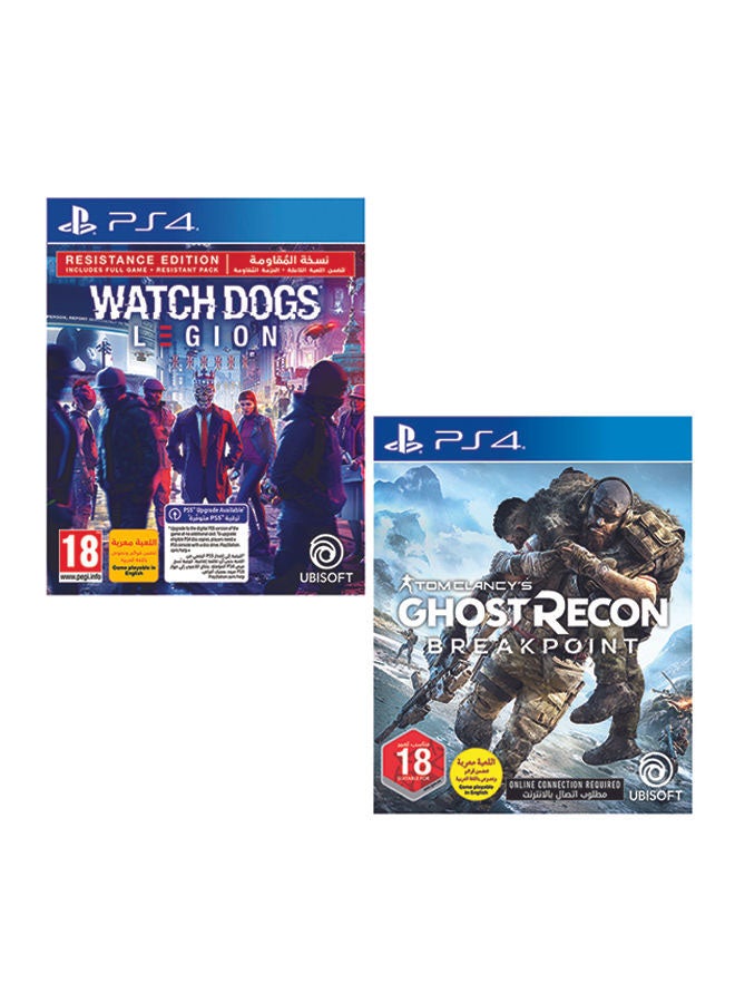 Ghost Recon Break Point +  PS4  Watch Dogs Legion - Action & Shooter - PlayStation 4 (PS4)